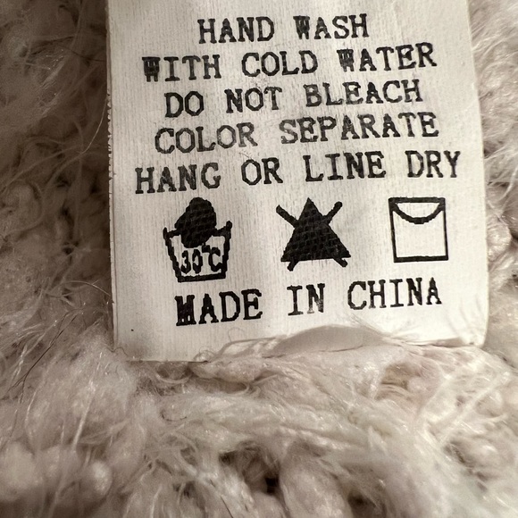 Dreamers Cream Open Cardigan Sweater - Picture 8 of 11